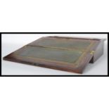 A 19th century Victorian rosewood and mother of pearl writing slope having a fully appointed