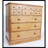 A superb Victorian mahogany 5 over 3 chest of drawers. The rare configuration chest comprising 4
