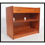 A 20th century retro teak wood G Plan TV / music entertainment cabinet, two fitted drawers to the