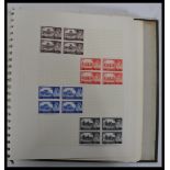 Great Britain stamp collection from 1961-1970 in mint blocks of four & larger inc High Values.In two
