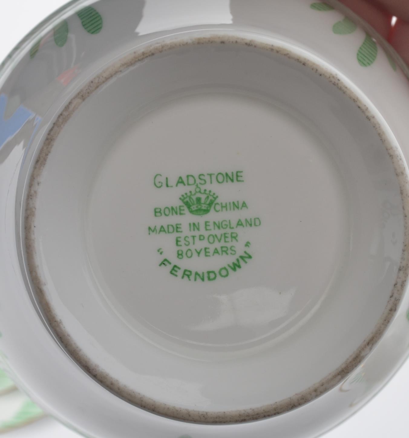 A mid 20th century bone China tea service by Gladstone in the Ferndown pattern consisting off - Image 2 of 2