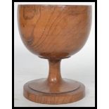 A 19th century treen goblet made from the wood cut at Holyrood House Palace Edinburgh 1880.