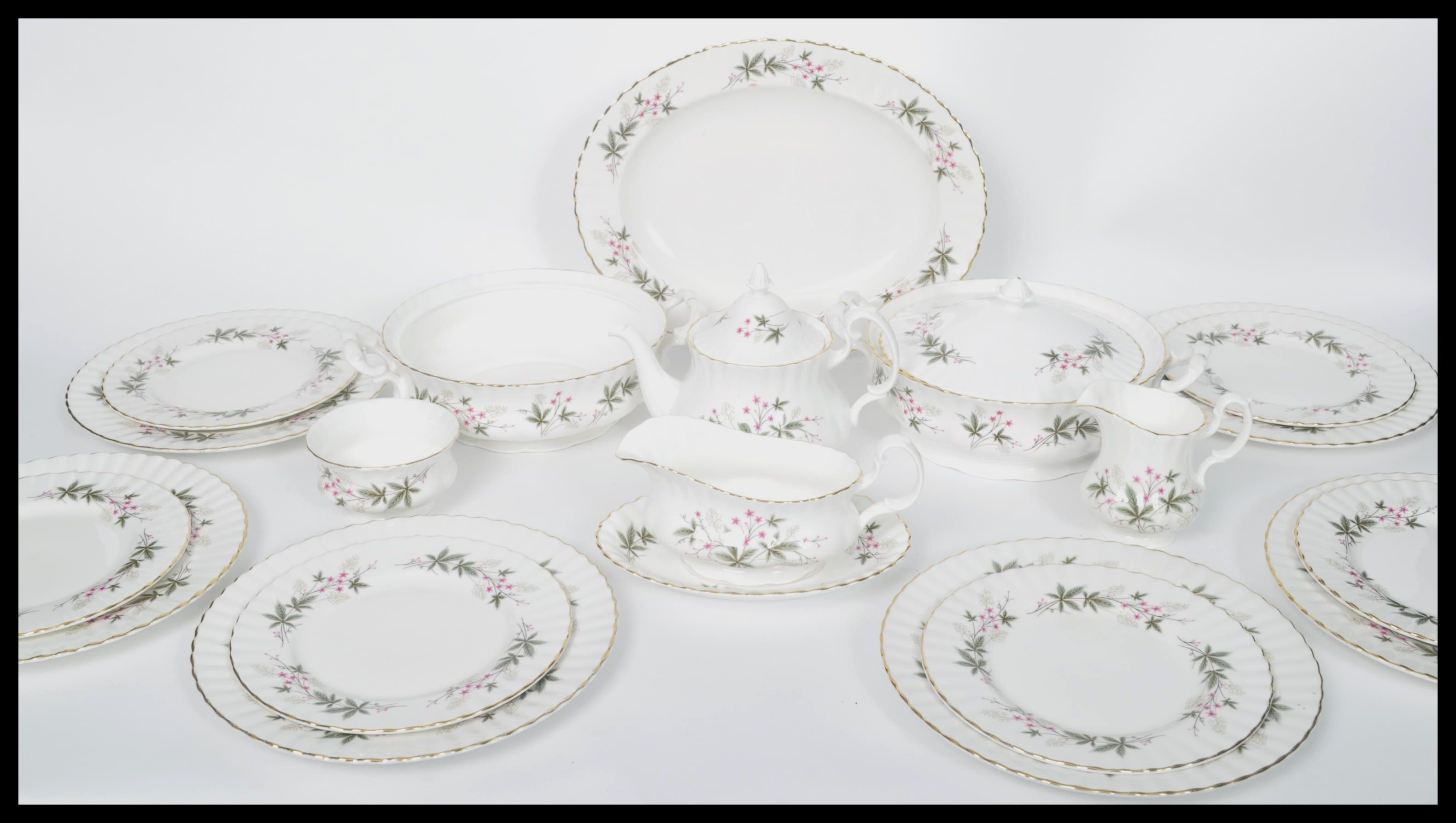 A retro Royal Kent part dinner service in ' The Sylvia ' pattern, consisting of various  plates,