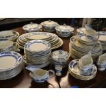 An early 20th century Booths Blue Dragon China dinner service comprising cups, saucers plates,