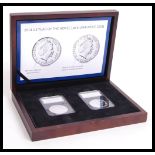 A Royal Mint 2014 UK Year of the Horse 1oz Silver Mule Coin twin pack. In 2014 The Royal Mint made