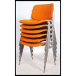 Giancarlo Piretti - Castelli - A set of six 20th century DSC 106 axis chairs comprising of a tubular