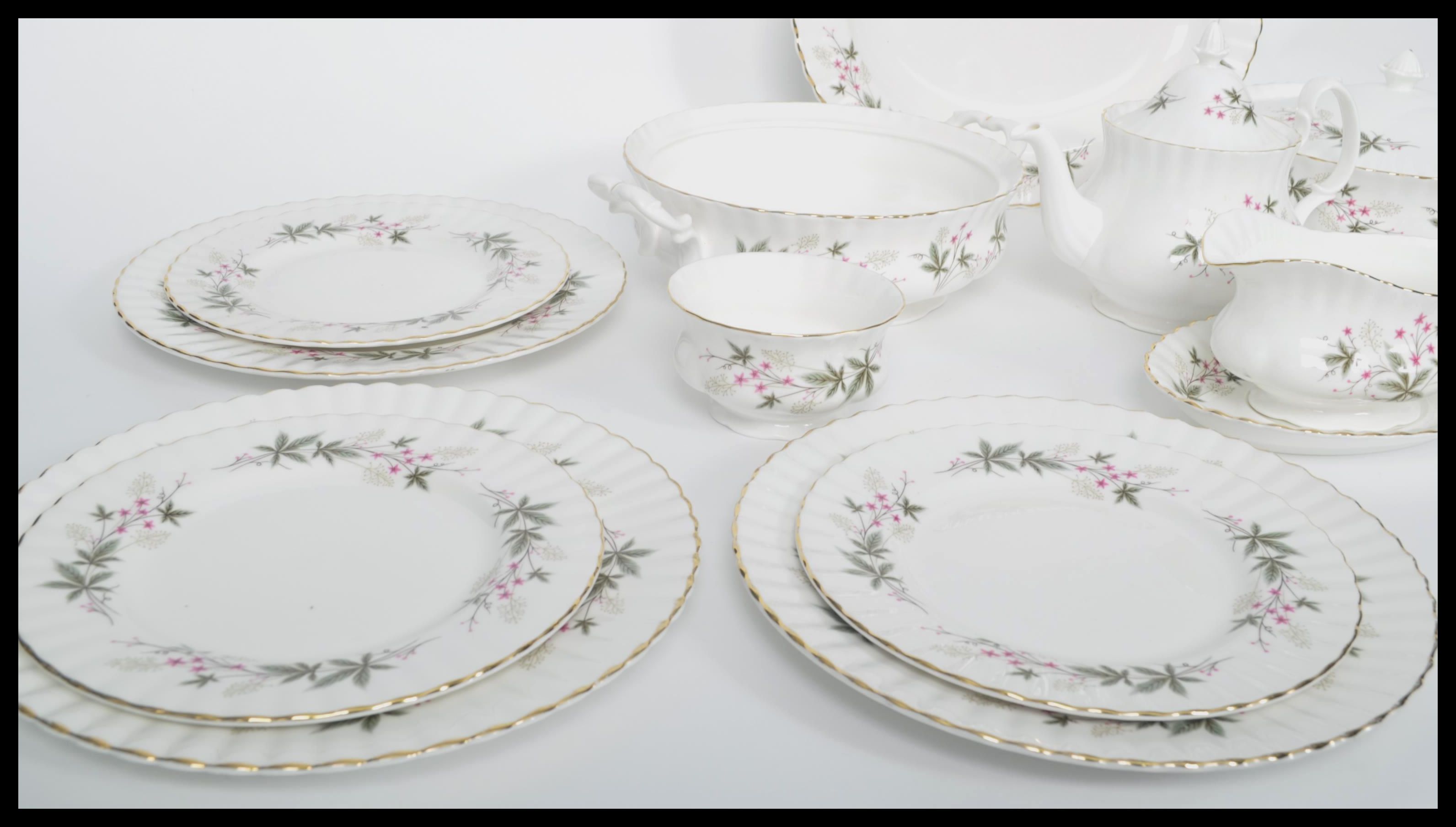 A retro Royal Kent part dinner service in ' The Sylvia ' pattern, consisting of various  plates, - Image 2 of 6