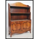 A good antique style mahogany library bookcase cabinet by Bevan Funnel Reprodux. The solid wood