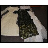 A small collection of ladies clothing dating from the 20th century to include an Edwardian style