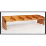 A Mid Century beech post office sorting tray / desk tidy / pigeon hole having multiple tray sections