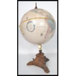 A vintage retro 20th century desk top Replogle 12 inch diameter World Classic Series Globe raised on