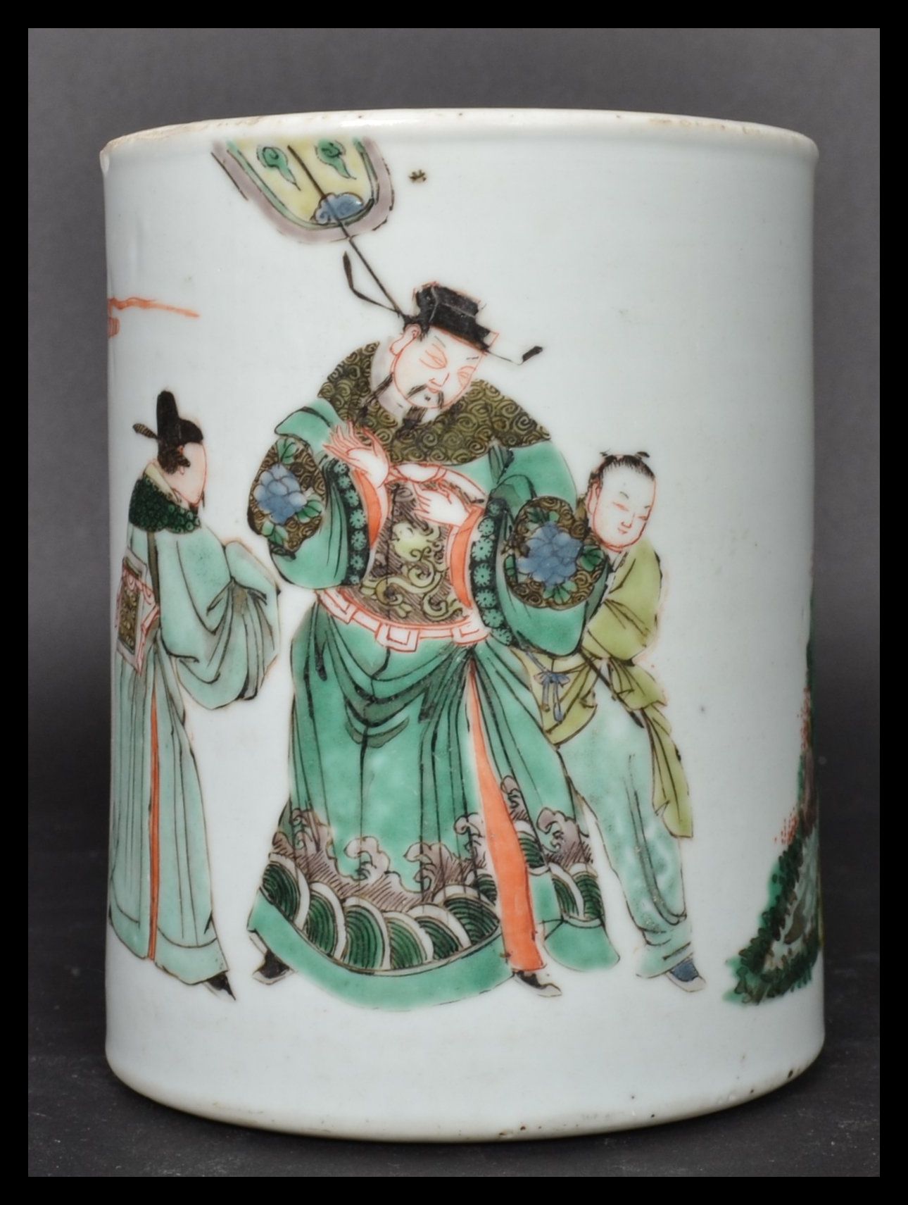 An 18th century Chinese Qing Long Famille Verte br