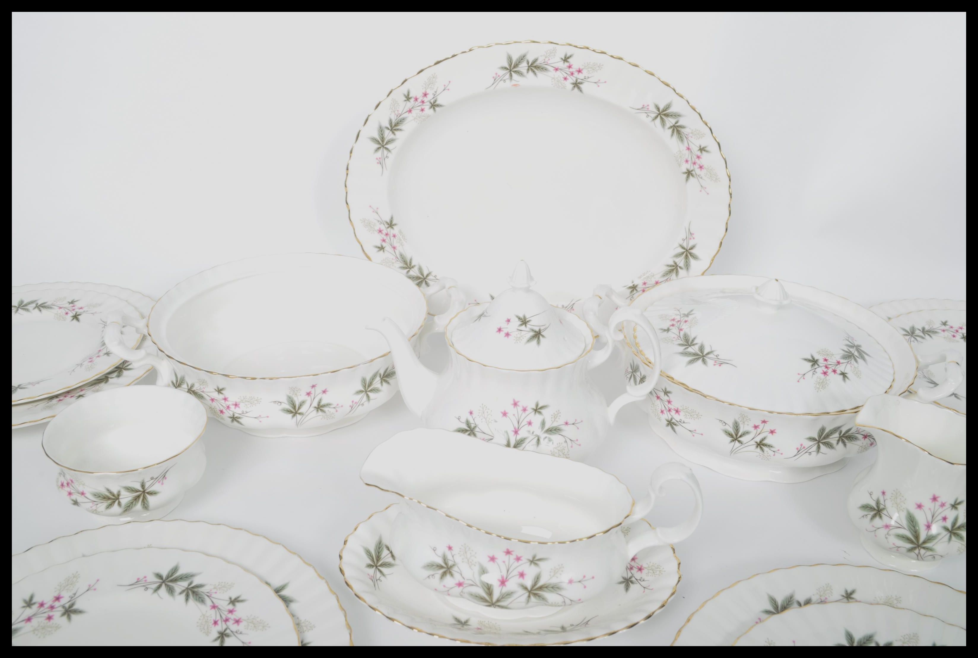 A retro Royal Kent part dinner service in ' The Sylvia ' pattern, consisting of various  plates, - Image 3 of 6