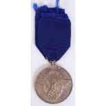 ORIGINAL WWII SECOND WORLD WAR GERMAN POLICE 8 YEARS MEDAL