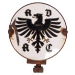 GENERAL GERMAN AUTOMOBILE CLUB CAR BADGE