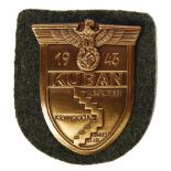 WWII GERMAN KUBAN 1943 ARM SHIELD