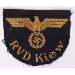 NAZI GERMAN RVD KIEW PATCH