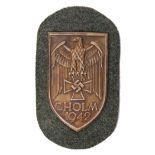 WWII GERMAN CHOLM 1942 ARM SHIELD