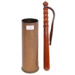 WWI SHELL & POLICE TRUNCHEON