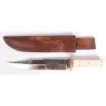 JE MIDDLETON & SONS ANTIQUE BOWIE HUNTING KNIFE