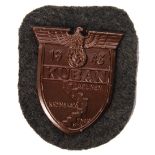 GERMAN WWII KUBAN 1943 ARM SHIELD