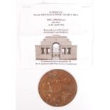 WWI FIRST WORLD WAR DEATH PLAQUE PENNY - NAMED ON MEMORIAL