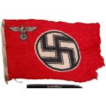 NAZI WWII STYLE FLAG & CAP TALLY