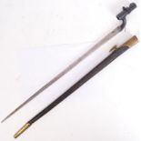 BRITISH PATTERN 1853 "3-BAND" ENFIELD SOCKET BAYONET