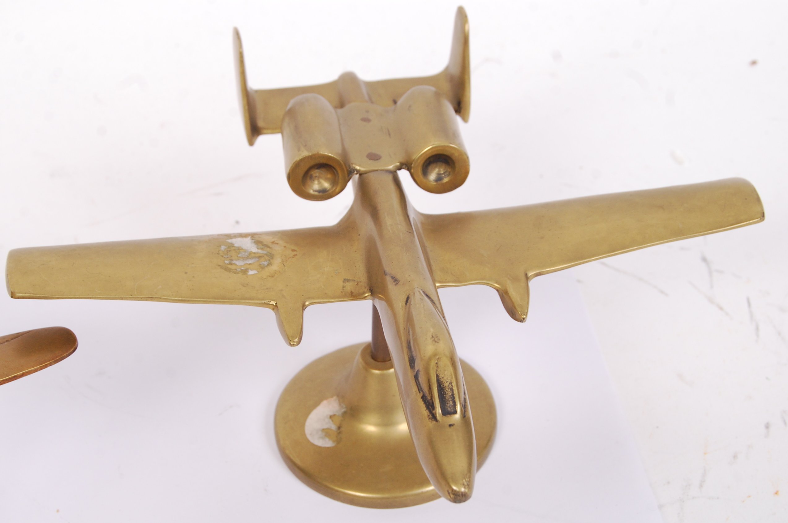 APPRENTICE PIECE BRASS MODEL PLANES - Image 2 of 3