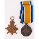 WWI FIRST WORLD WAR MEDAL PAIR - DURHAM LIGHT INFANTRY