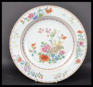 An 18th century Chinese Qing Long Famille Rose pla