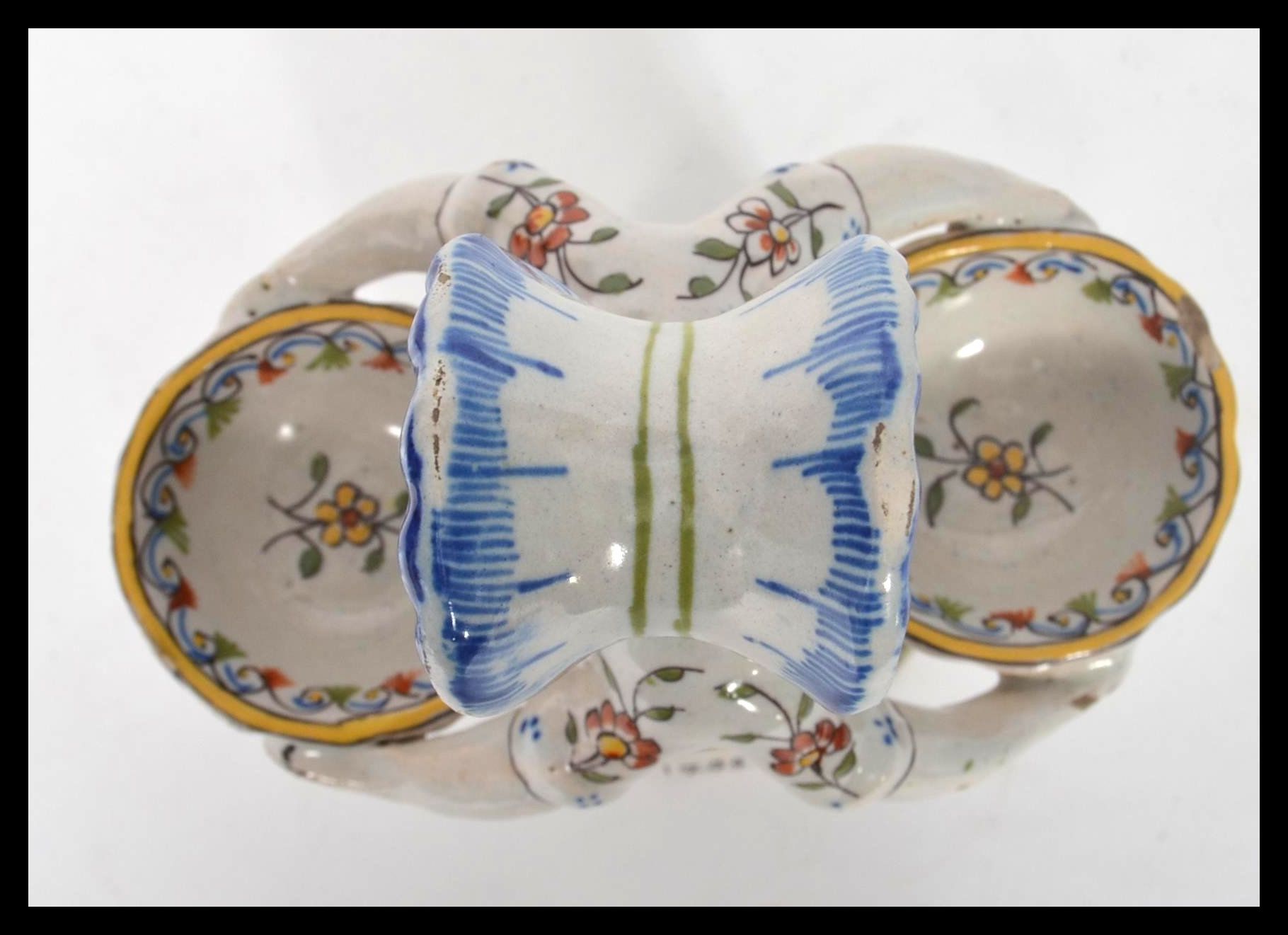 A Continental faience salt modelled as an 18th cen - Image 5 of 6