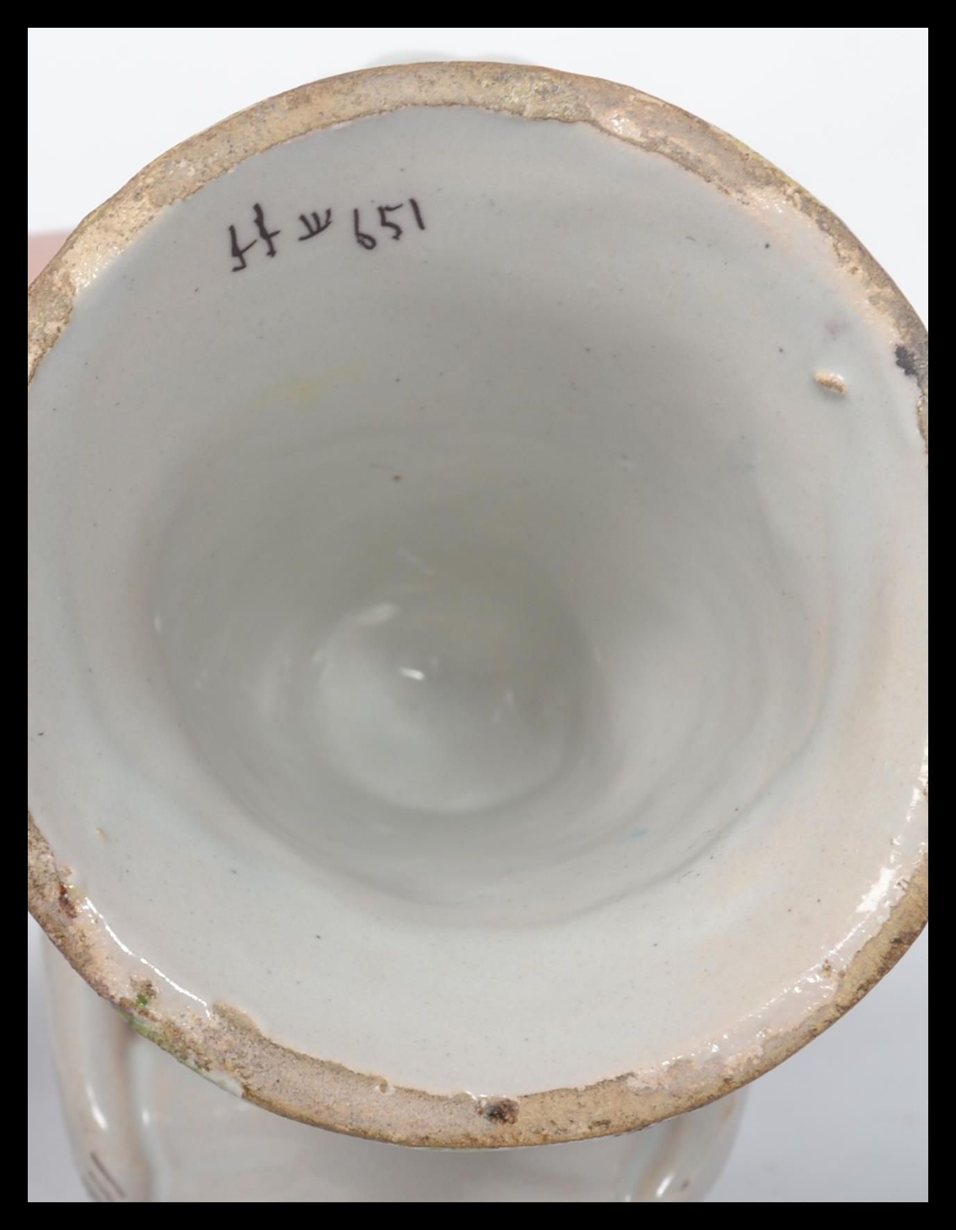 A Continental faience salt modelled as an 18th cen - Image 6 of 6