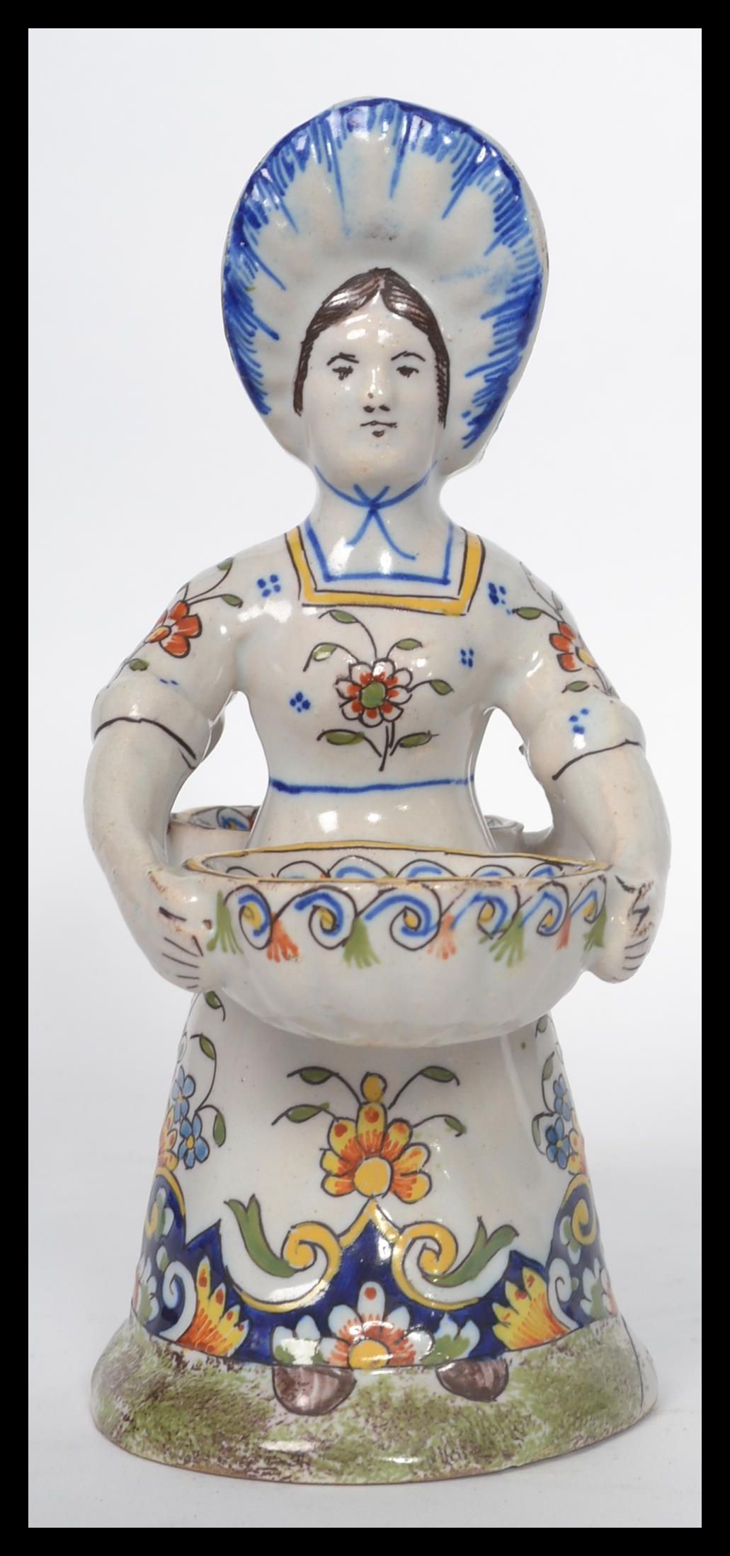 A Continental faience salt modelled as an 18th cen - Image 4 of 6