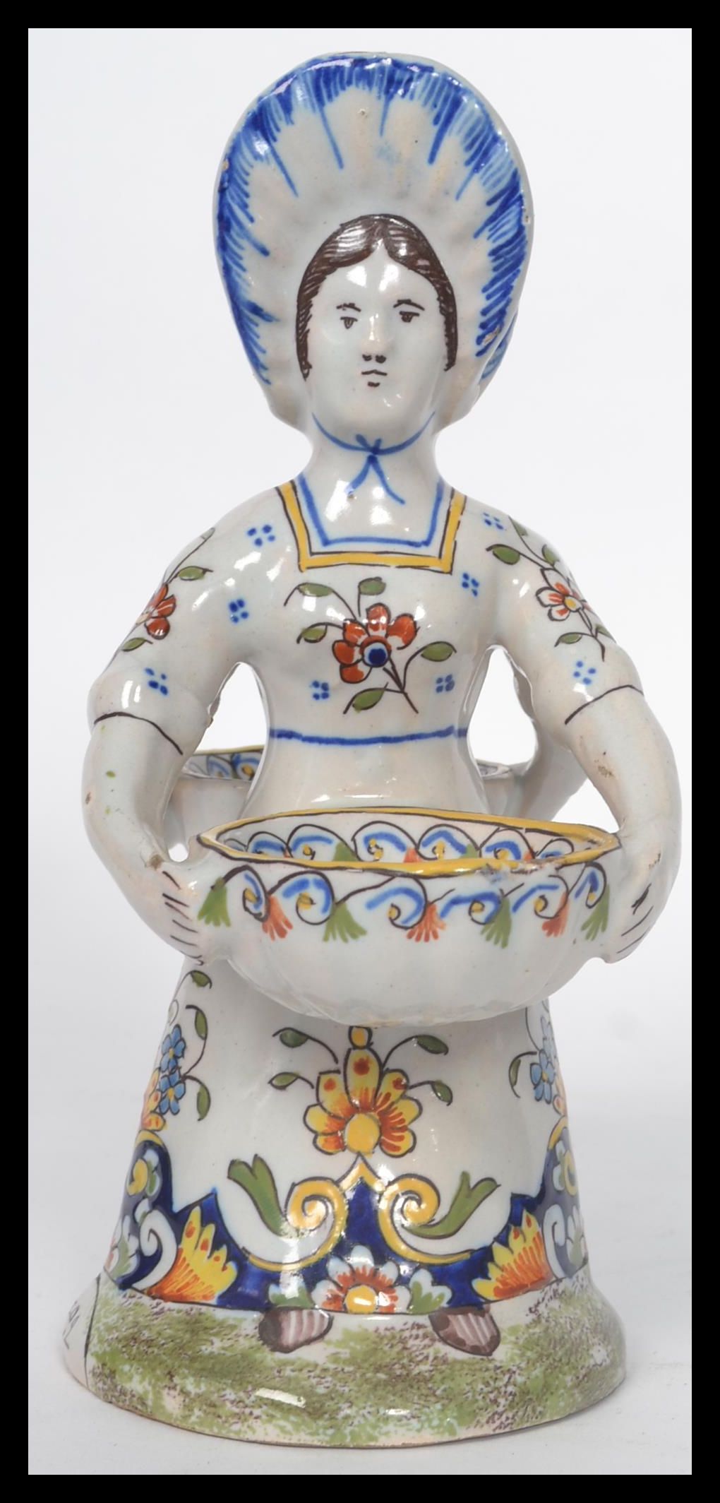 A Continental faience salt modelled as an 18th cen - Image 2 of 6