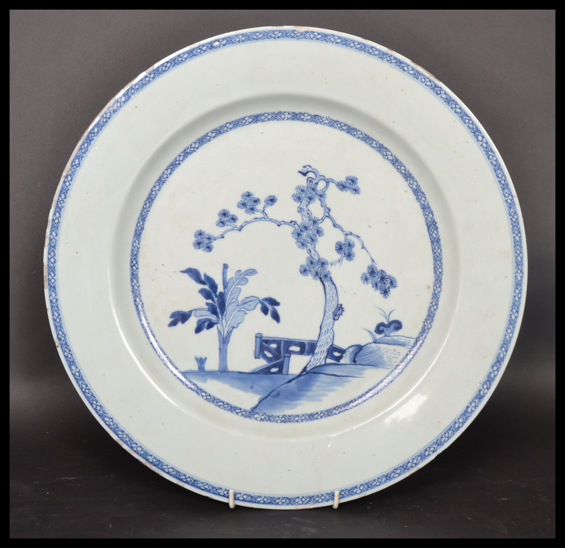 An 18th century Chinese Qing Long blue and white l