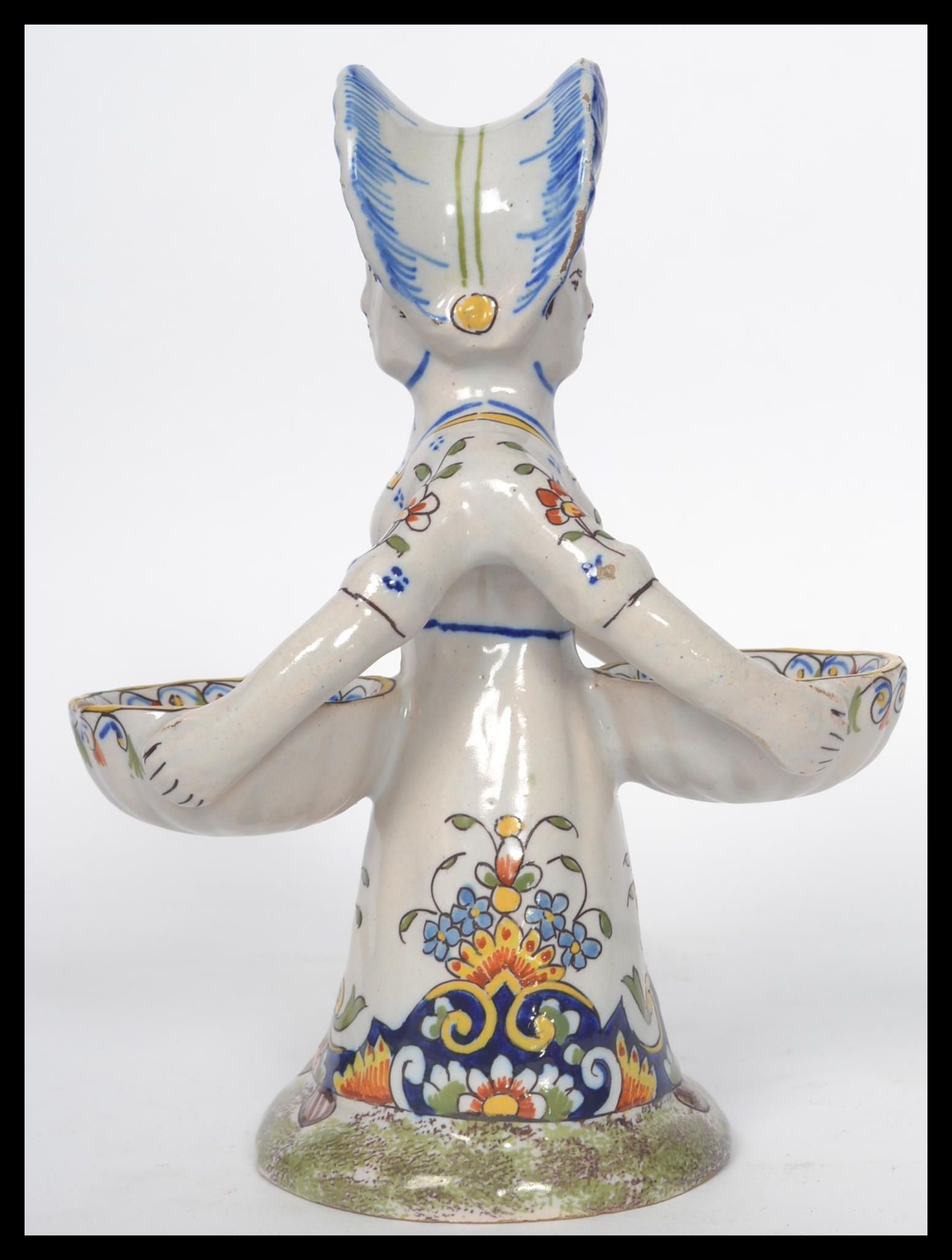 A Continental faience salt modelled as an 18th cen - Image 3 of 6