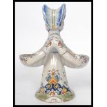 A Continental faience salt modelled as an 18th cen