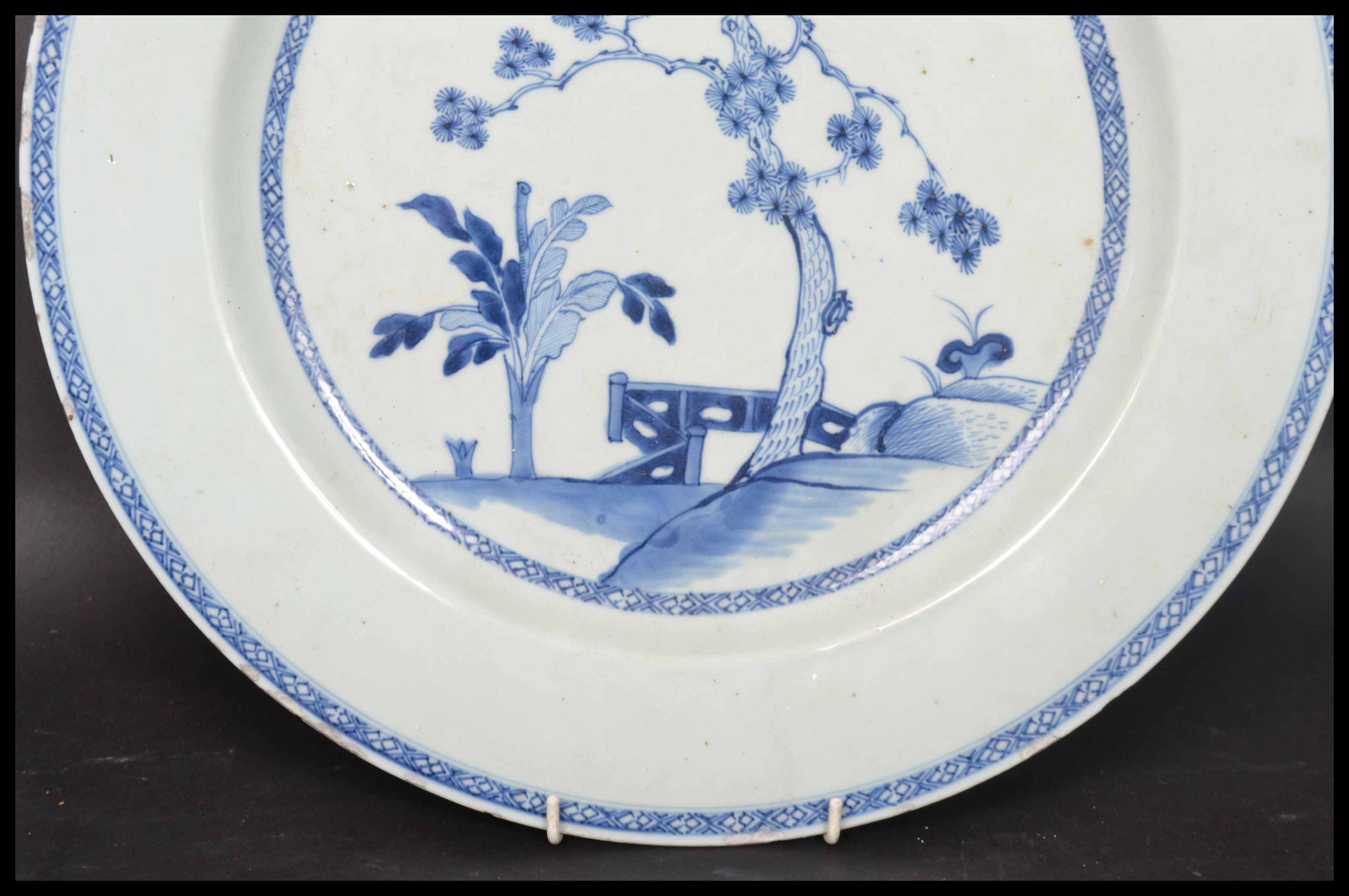 An 18th century Chinese Qing Long blue and white l - Image 5 of 7
