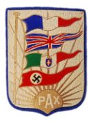 ITALIAN PEACE PAX PLASTIC SHIELD BADGE