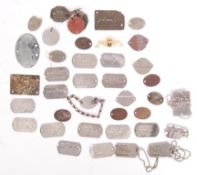 COLLECTION OF ASSORTED MILITARY DOG TAGS / ID TAGS