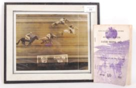 VINTAGE HORSE RACING PHOTO FINISH AND RACE BOOK