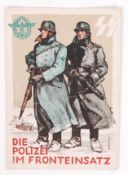 DIE POLIZEI IM FRONTEINSATZ POSTCARD