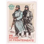 DIE POLIZEI IM FRONTEINSATZ POSTCARD