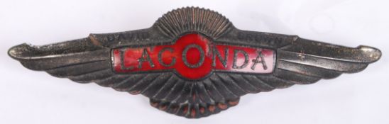 LAGONDA DAVID BROWN CAR BADGE