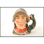 A Royal Doulton character jug entitled ' St George ' D7129, handle modelled on St Georges's Cross