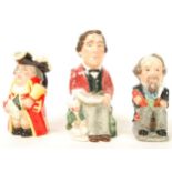 A group of three Royal Doulton limited edition character Toby Jugs The Town Crier D6920 729/2500 ,