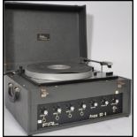 A vintage 20th century Goldring Lenco GL72 / GL 72 vinyl record player deck housed within a Fal