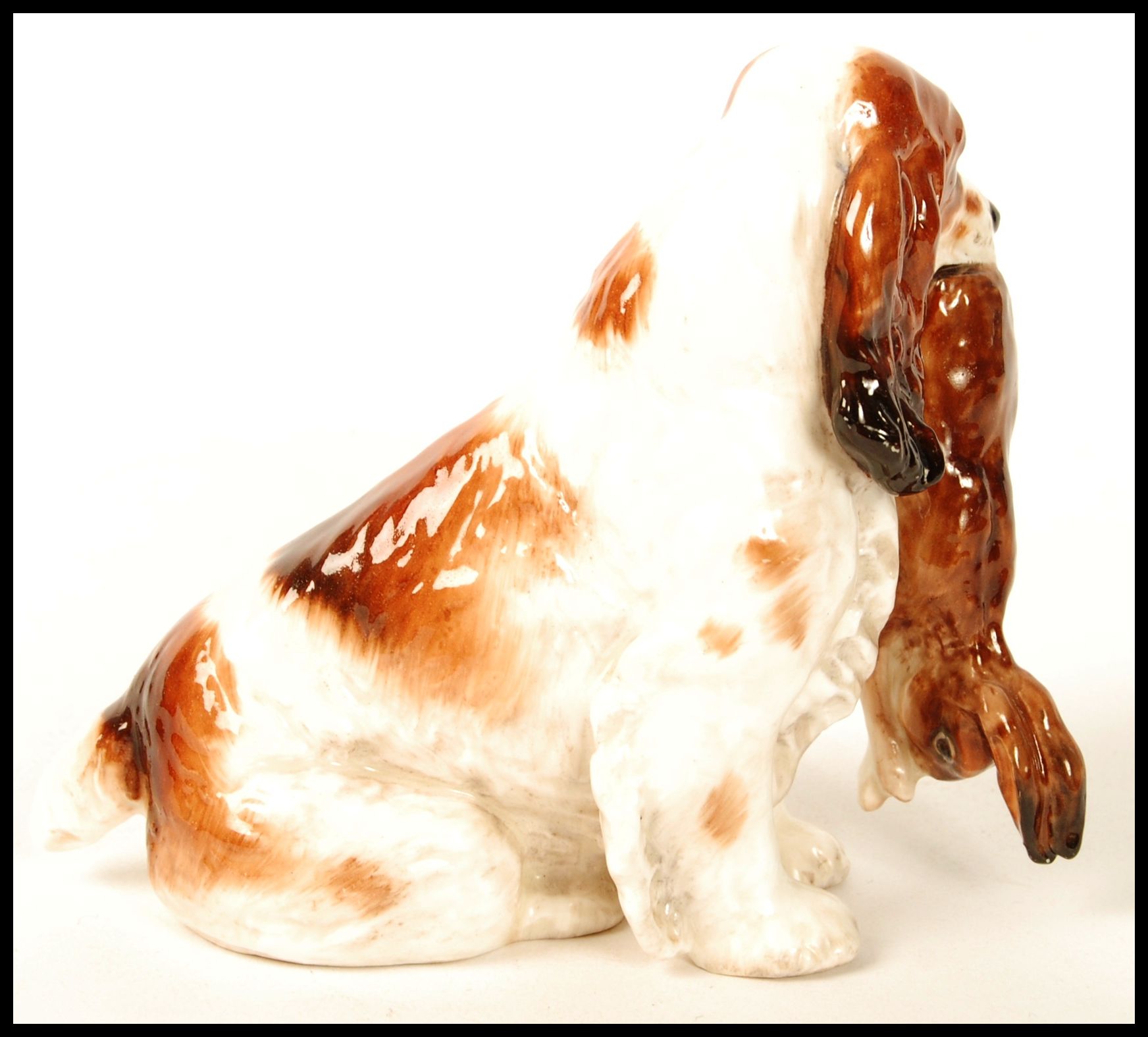 A Royal Doulton Spaniel with Hare, an extremely rare model only put into production for a very - Image 2 of 3