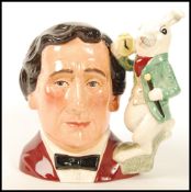 A Royal Doulton large character jug Lewis Carroll D7096, jug of the year 1998. Note; from an